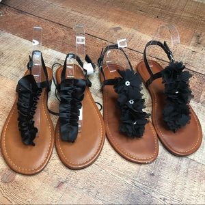 Arizona Jean Company Two Pairs of Sandals Size 7